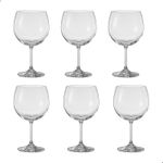 Jogo com 6 Taças de Cristal Para Vinho ou Gin 600 ml Anna Bohemia