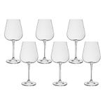 Jogo 6 Taças de Cristal Para Vinho Tinto 540 ml Ardea Bohemia