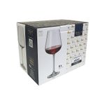 Jogo 6 Taças de Cristal Para Vinho Tinto 540 ml Ardea Bohemia