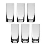Jogo com 6 Copos de Cristal Para Água ou Suco 300 ml Barline Bohemia