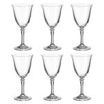 Jogo com 6 Taças De Cristal Para Vinho Tinto 290 ml Branta Bohemia