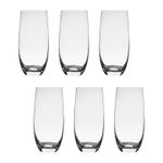 Jogo com 6 Copos de Cristal Para Água ou Suco 350 ml Club Bohemia