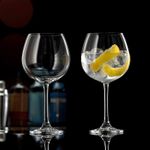 Jogo com 2 Taças de Cristal para Bourgogne ou Gin 850 ml Flamenco Bohemia