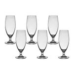 Jogo com 6 Taças de Cristal Para Cerveja Bock 380 ml Forum Bohemia