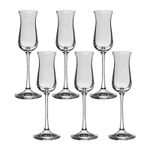 Jogo com 6 Taças de Cristal Para Grappa 50 ml Forum Bohemia