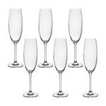 Jogo 6 Taças de Cristal Para Champagne 220 ml Gastro Bohemia