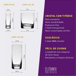 Jogo com 42 Peças De Cristal Linhas Gastro e Barline Bohemia