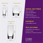 Jogo com 42 Peças De Cristal Linhas Gastro e Barline Bohemia