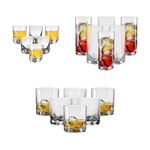 Jogo com 42 Peças De Cristal Linhas Gastro e Trio Bohemia