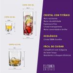 Jogo com 42 Peças De Cristal Linhas Gastro e Trio Bohemia