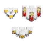 Jogo com 42 Peças De Cristal Linhas Gastro e Trio Bohemia