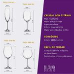 Jogo com 42 Peças De Cristal Linhas Gastro e Trio Bohemia