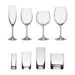 Jogo com 48 Peças De Cristal Linhas Gastro e Barline Bohemia