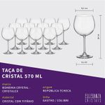 Jogo Com 48 Taças De Cristal Linha Gastro Bohemia