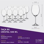 Jogo Com 48 Taças De Cristal Linha Gastro Bohemia