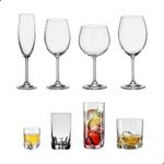 Jogo com 48 Peças De Cristal Linhas Gastro e Trio Bohemia