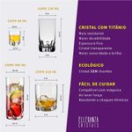 Jogo com 48 Peças De Cristal Linhas Gastro e Trio Bohemia