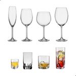 Jogo com 48 Peças De Cristal Linhas Gastro e Trio Bohemia