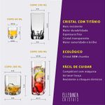 Jogo com 48 Peças De Cristal Linhas Gastro e Trio Bohemia