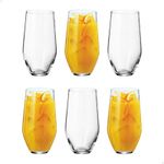 Jogo com 6 Copos De Cristal Para Água 400 ml Linha Grus Bohemia