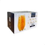 Jogo com 6 Copos De Cristal Para Água 400 ml Linha Grus Bohemia