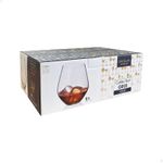 Jogo com 6 Copos De Cristal Para Whisky 500 ml Linha Grus Bohemia