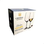 Jogo com 6 Taças de Cristal Para Vinho Branco 350 ml Gastro/Colibri Bohemia