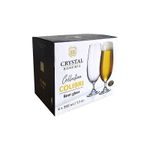 Jogo com 6 Taças de Cristal Para Cerveja 380 ml Gastro/Colibri Bohemia
