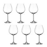 Jogo com 6 Taças de Cristal Para Vinho Tinto 650 ml Gastro/Colibri Bohemia