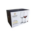 Jogo com 6 Taças de Cristal Para Vinho Tinto 650 ml Gastro/Colibri Bohemia