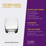 Jogo de Decanter 1200 ml e Copos de Cristal 290 ml Bohemia