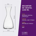 Decanter de Cristal Tipo Jarra 1200 ml Bar Bohemia
