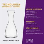 Decanter de Cristal Tipo Jarra 1200 ml Bar Bohemia