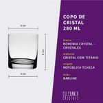 Jogo com Decanter e Copos de Cristal Bohemia