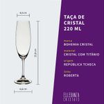 Jogo de Taças e Copos de Cristal Bohemia 24 Peças