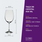 Jogo de Taças e Copos de Cristal Bohemia 24 Peças