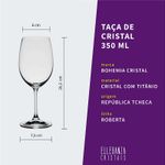 Jogo de Taças e Copos de Cristal Bohemia 24 Peças