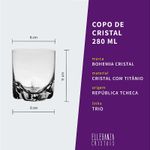 Jogo de Taças e Copos de Cristal Bohemia 24 Peças
