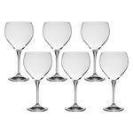 Jogo 6 Taças de Cristal Para Vinho Bourgogne ou Gin 560 ml Lenny Bohemia