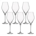 Jogo com 6 Taças de Cristal para Vinho Branco com 510 ml Linha Loxia Bohemia