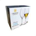 Jogo com 6 Taças de Cristal para Vinho Branco com 510 ml Linha Loxia Bohemia