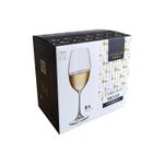 Jogo com 6 Taças De Cristal Para Vinho Branco 300 ml Linha Milvus Bohemia