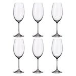 Jogo com 6 Taças De Cristal Para Vinho Branco 400 ml Linha Milvus Bohemia