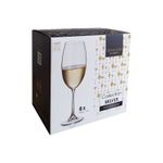 Jogo com 6 Taças De Cristal Para Vinho Branco 400 ml Linha Milvus Bohemia