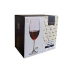 Jogo com 6 Taças De Cristal Para Vinho Tinto 510 ml Linha Milvus Bohemia
