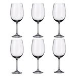 Jogo com 6 Taças De Cristal Para Vinho Bourgogne 640 ml Linha Milvus Bohemia