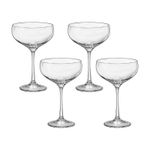 Jogo com 4 Taças Coupé de Cristal 180 ml Pralines Bohemia