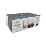 Jogo 6 Copos Baixos De Cristal Para Whisky 290 ml Linha Pavo Bohemia