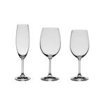 Jogo com 18 Taças de Cristal Bohemia Linha Roberta