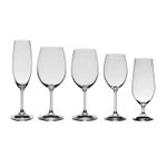 Jogo com 30 Taças de Cristal Bohemia Linha Roberta